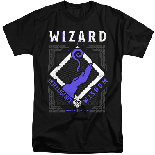 Dungeons And Dragons Wizard Mens Tall T Shirt Black Officially Licensed