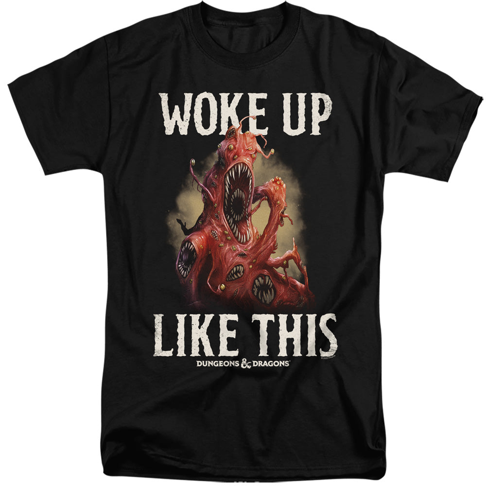 Dungeons And Dragons Woke Like This Mens Tall T Shirt Black Officially Licensed