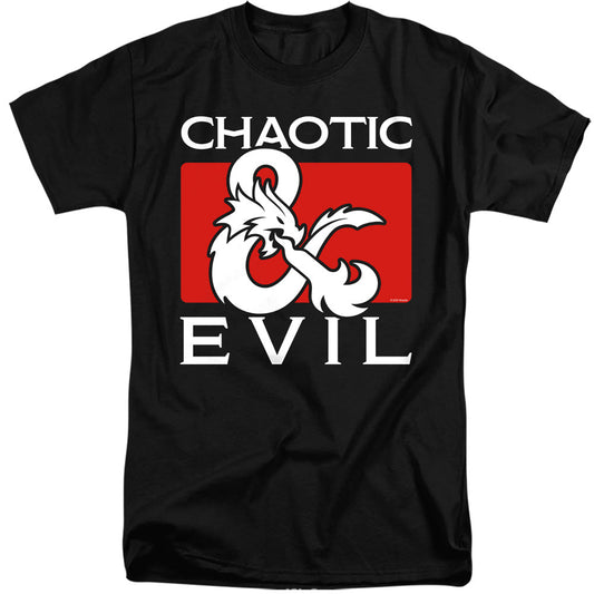 Dungeons And Dragons Chaotic Evil Mens Tall T Shirt Black Officially Licensed
