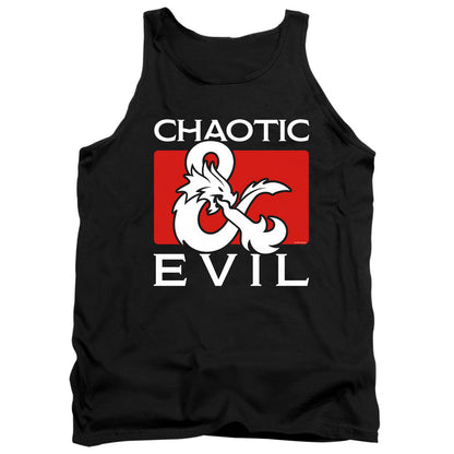 Dungeons And Dragons Chaotic Evil Mens Tank Top Shirt Black Officially Licensed
