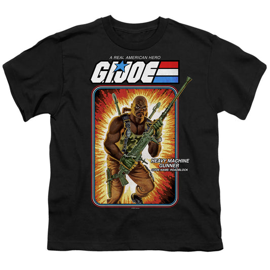 G.I. Joe Roadblock Card Kids Youth T Shirt Black Officially Licensed