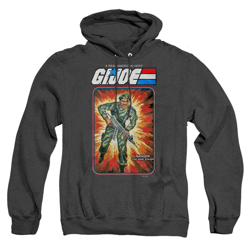 G.I. Joe Stalker Card Heather Mens Hoodie Black Officially Licensed