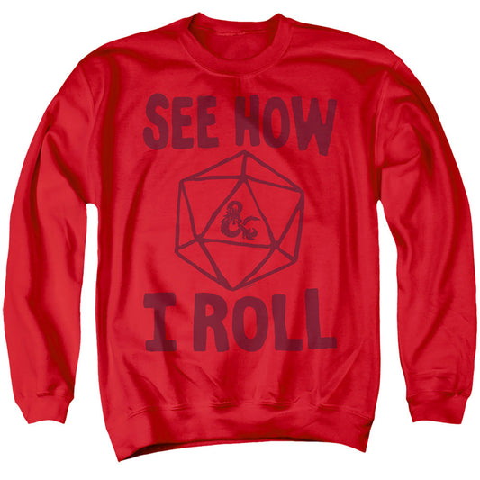 Dungeons And Dragons The D&D Mens Crewneck Sweatshirt Red
