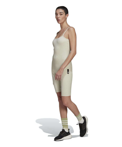 adidas Women's Studio Lounge Rib Jumpsuit - BOTANIC GREEN MEL