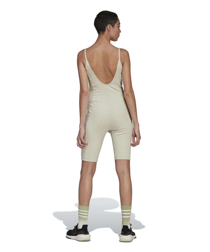 adidas Women's Studio Lounge Rib Jumpsuit - BOTANIC GREEN MEL