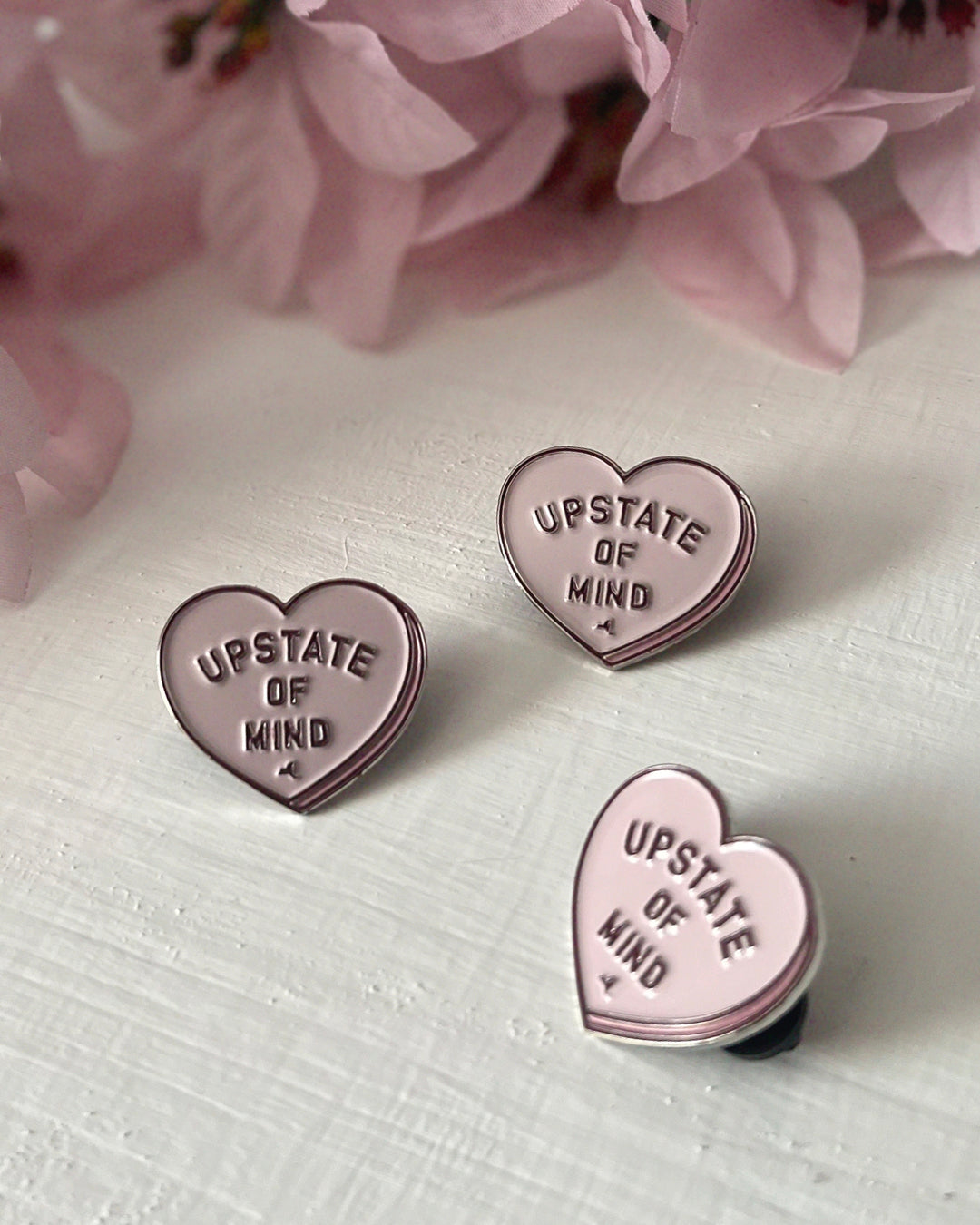 I Heart Upstate Enamel Pin