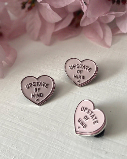 I Heart Upstate Enamel Pin