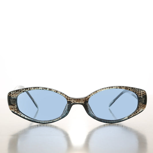 90s Oval Sunglasses with Tinted Lenses - Helena