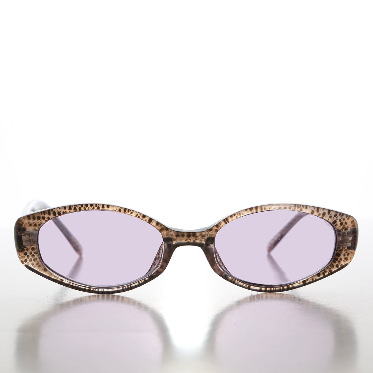 90s Oval Sunglasses with Tinted Lenses - Helena