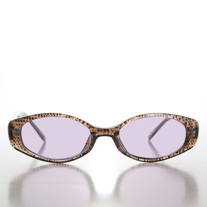 90s Oval Sunglasses with Tinted Lenses - Helena