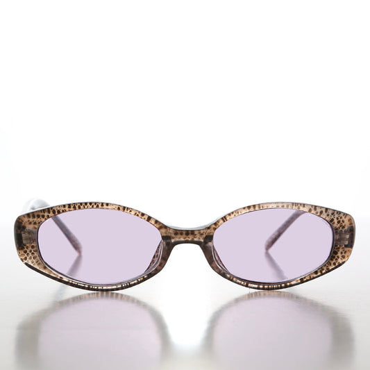 90s Oval Sunglasses with Tinted Lenses - Helena