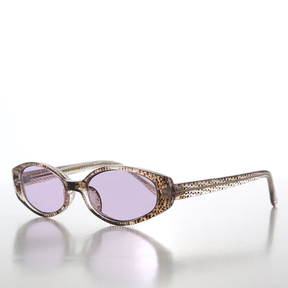 90s Oval Sunglasses with Tinted Lenses - Helena