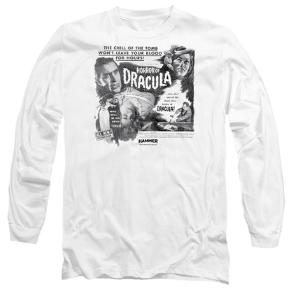 Hammer House Of Horror Bride Mens Long Sleeve Shirt White Officially Licensed