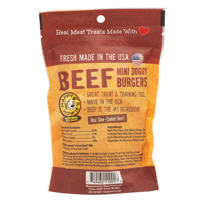 Happy Howie's Dog Beef Burger Bakers Dozen 2in (4.6oz)