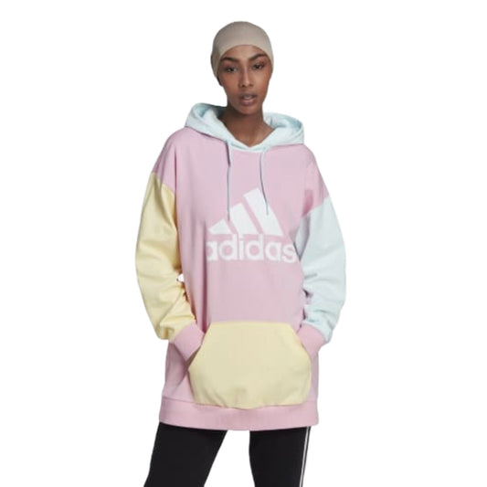 adidas Women's CB FT Hoodie Sweat - True Pink / Almost Blue