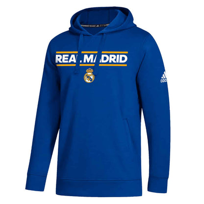 adidas Men's Real Madrid 2022-23 Dassler Hoodie - Royal Blue/White