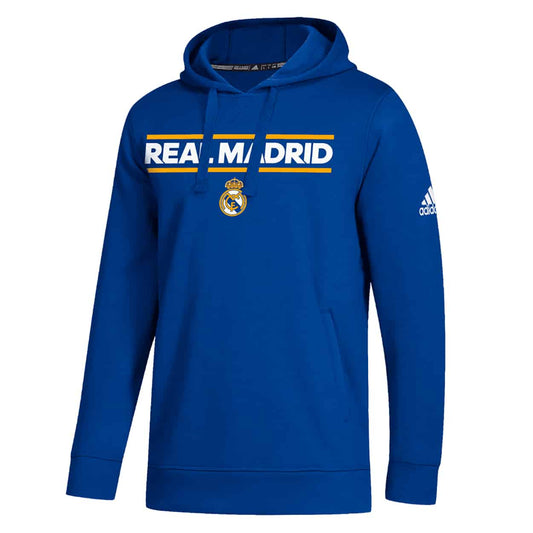 adidas Men's Real Madrid 2022-23 Dassler Hoodie - Royal Blue/White