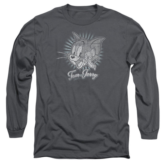 Happy Classic Pals Mens Long Sleeve Shirt Charcoal Officially Licensed