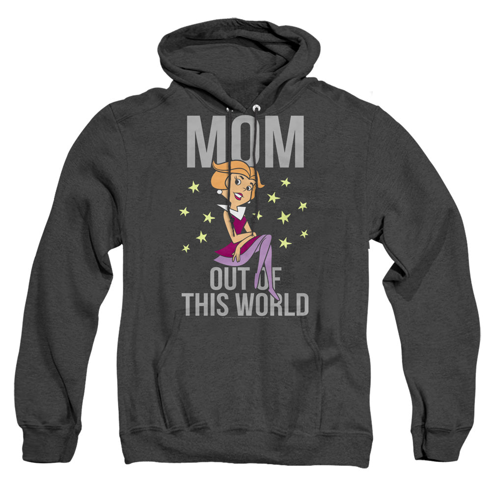 Jetsons Out Of This World Mom Heather Mens Hoodie Black Officially Licensed