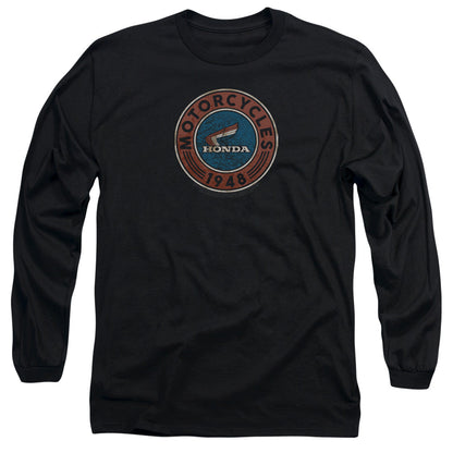 Honda Motorcycle Mens Long Sleeve Shirt Black Officially Licensed