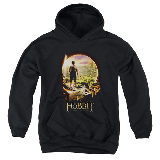 The Hobbit The Hobbit in Door Kids Youth Hoodie Black Officially Licensed