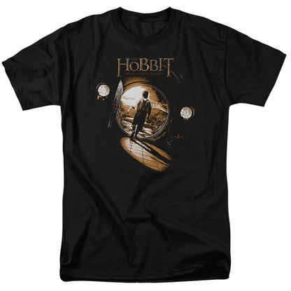 The Hobbit Hobbit Hole Mens T Shirt Black Officially Licensed