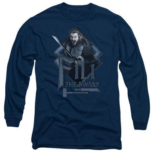The Hobbit Fili Mens Long Sleeve Shirt Navy Officially Licensed