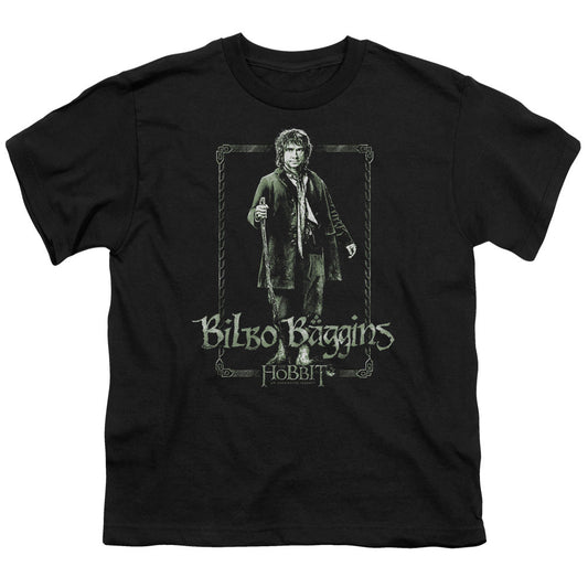 The Hobbit Bilbo Stare Kids Youth T Shirt Black Officially Licensed