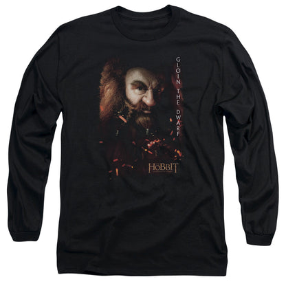 The Hobbit Gloin Poster Mens Long Sleeve Shirt Black Officially Licensed