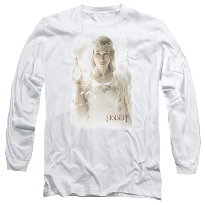 Hobbit Galadriel Mens Long Sleeve Shirt White Officially Licensed