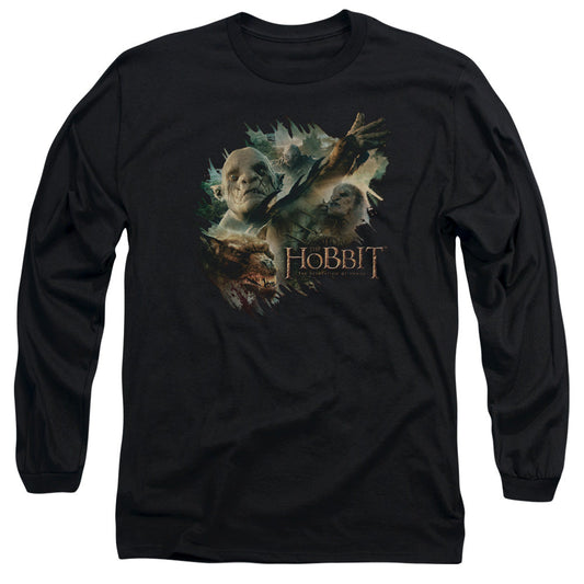 Hobbit Baddies Mens Long Sleeve Shirt Black Officially Licensed