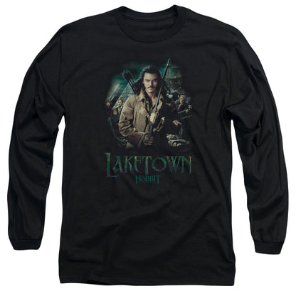 Hobbit Protector Mens Long Sleeve Shirt Black Officially Licensed