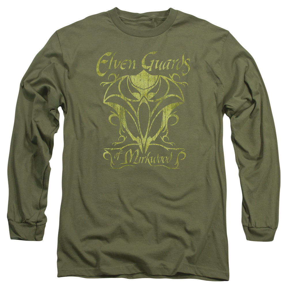 Hobbit Guards Of Mirkwood Mens Long Sleeve Shirt Military Green Officially Licensed