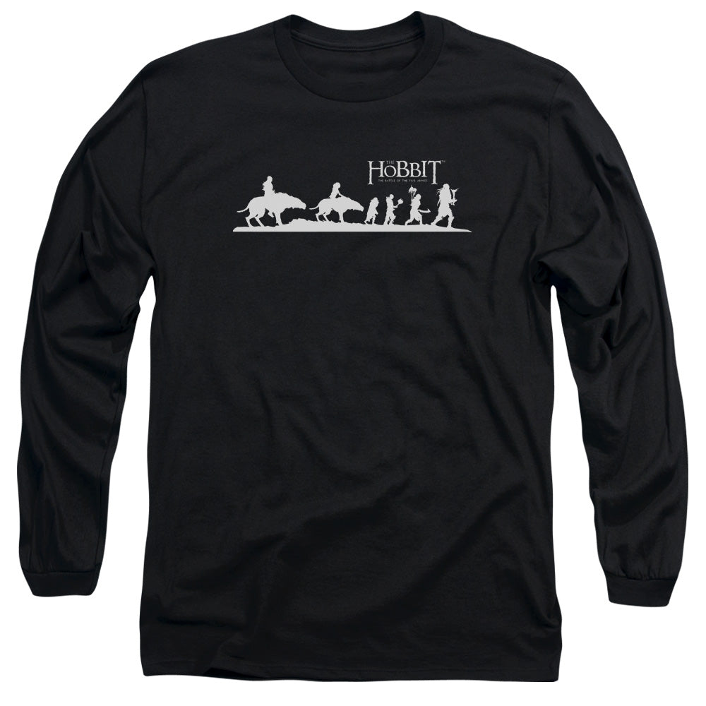 Hobbit Orc Company Mens Long Sleeve Shirt Black Officially Licensed