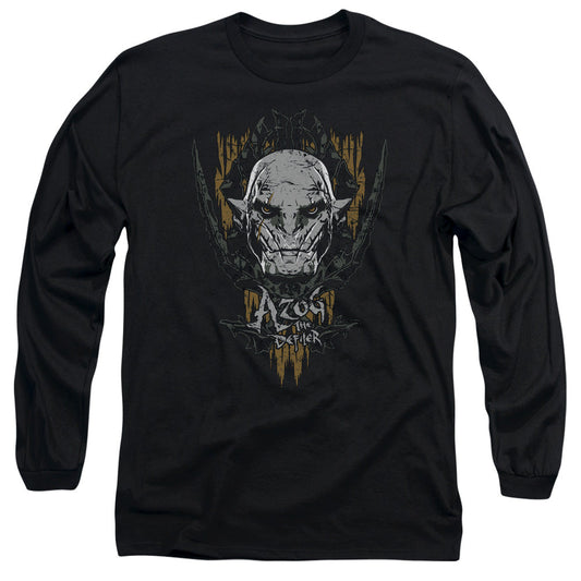 Hobbit Azog Mens Long Sleeve Shirt Black Officially Licensed