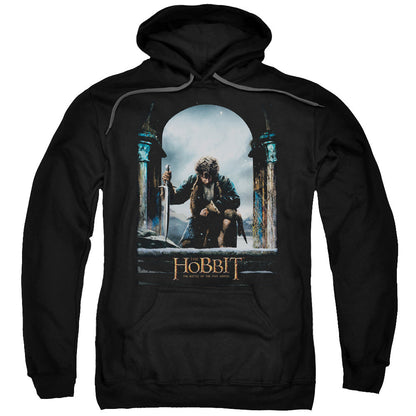 The Hobbit Bilbo Poster Mens Hoodie Black Officially Licensed