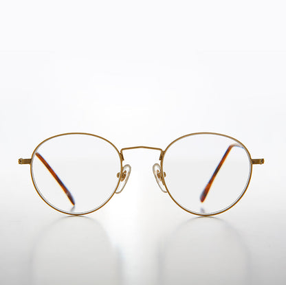 Gold Round Classic Polo Shape Reading Glasses - Hodges