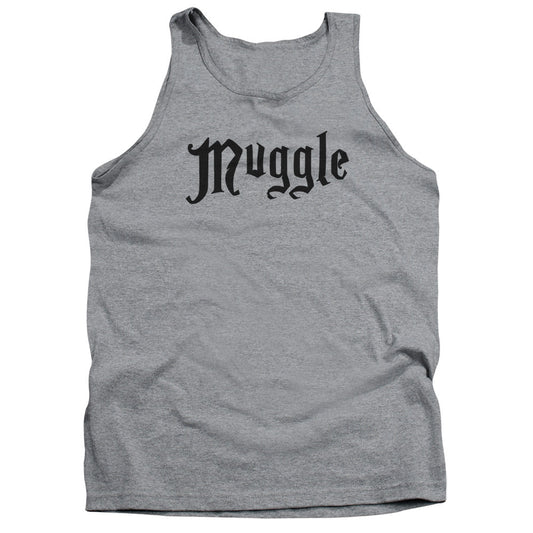 Harry Potter Muggle Mens Tank Top Shirt Athletic Heather Officially Licensed