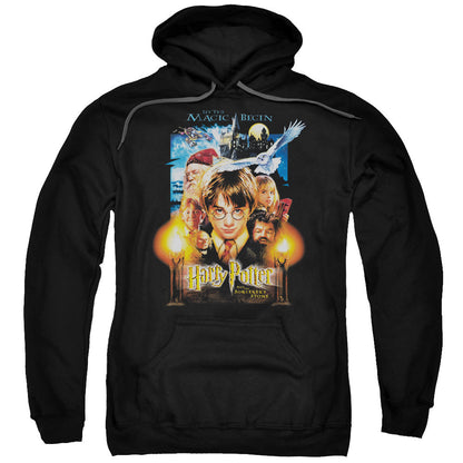Harry Potter Movie Poster Mens Hoodie Black Officially Licensed
