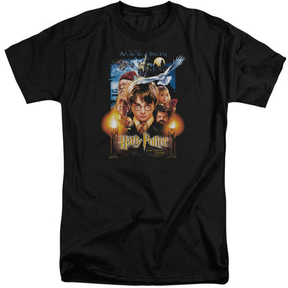 Harry Potter Movie Poster Mens Tall T Shirt Black Officially Licensed