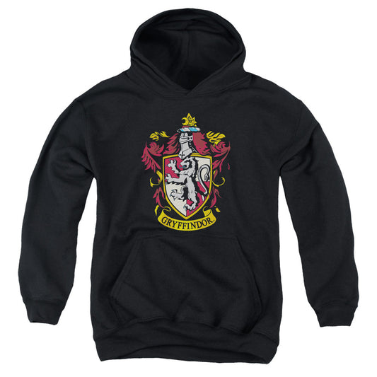 Harry Potter Gryffindor Crest Kids Youth Hoodie Black Officially Licensed