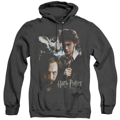 Harry Potter Harry And Sirius Mens Heather Hoodie Black Officially Licensed