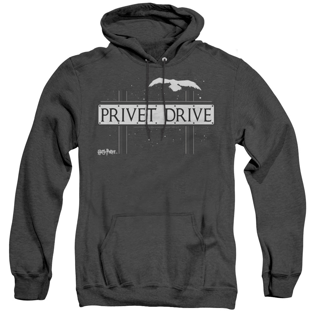 Harry Potter Privet Drive Mens Heather Hoodie Black Officially Licensed