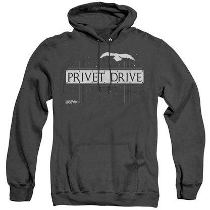 Harry Potter Privet Drive Mens Heather Hoodie Black Officially Licensed