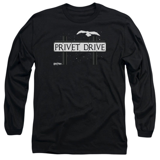 Harry Potter Privet Drive Mens Long Sleeve Shirt Black Officially Licensed Officially Licensed