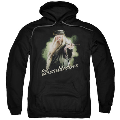 Harry Potter Dumbledore Wand Mens Hoodie Black Officially Licensed