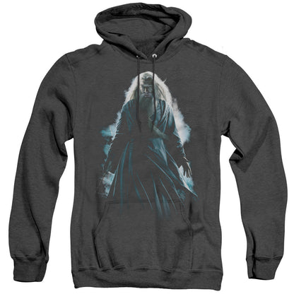 Harry Potter Dumbledore Burst Mens Heather Hoodie Black Officially Licensed