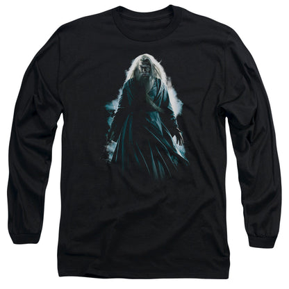 Harry Potter Dumbledore Burst Mens Long Sleeve Shirt Black Officially Licensed Officially Licensed