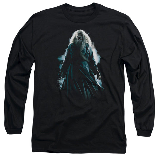 Harry Potter Dumbledore Burst Mens Long Sleeve Shirt Black Officially Licensed Officially Licensed