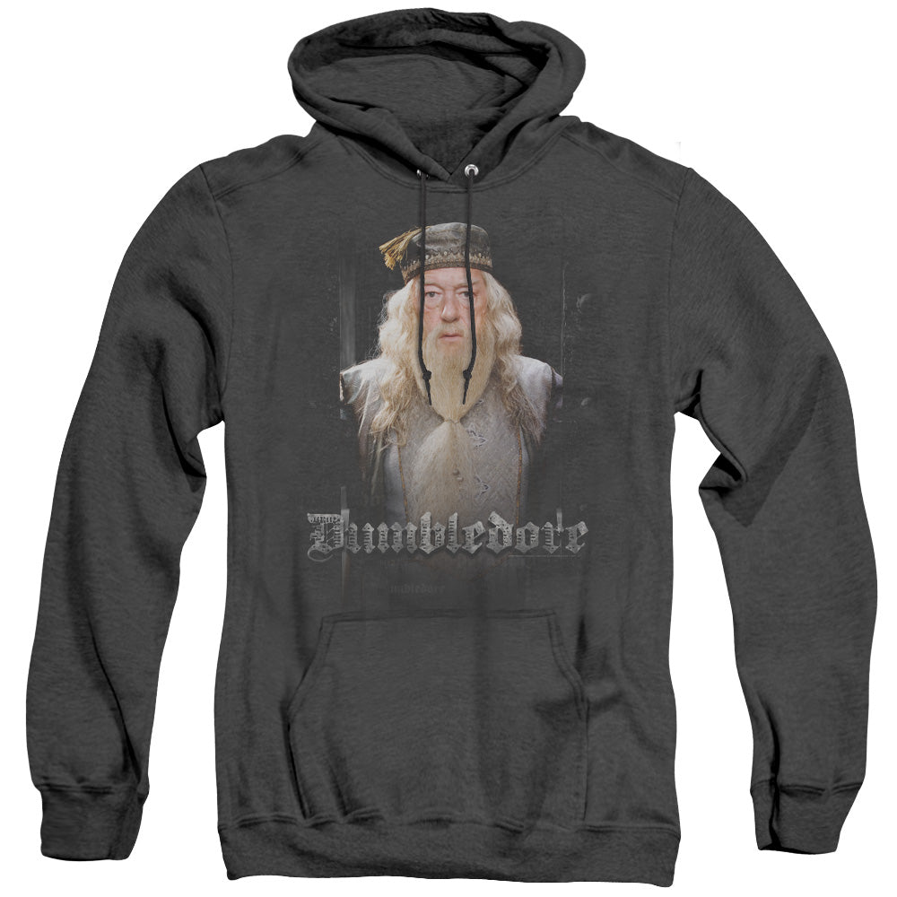 Harry Potter Dumble Doors Mens Heather Hoodie Black Officially Licensed